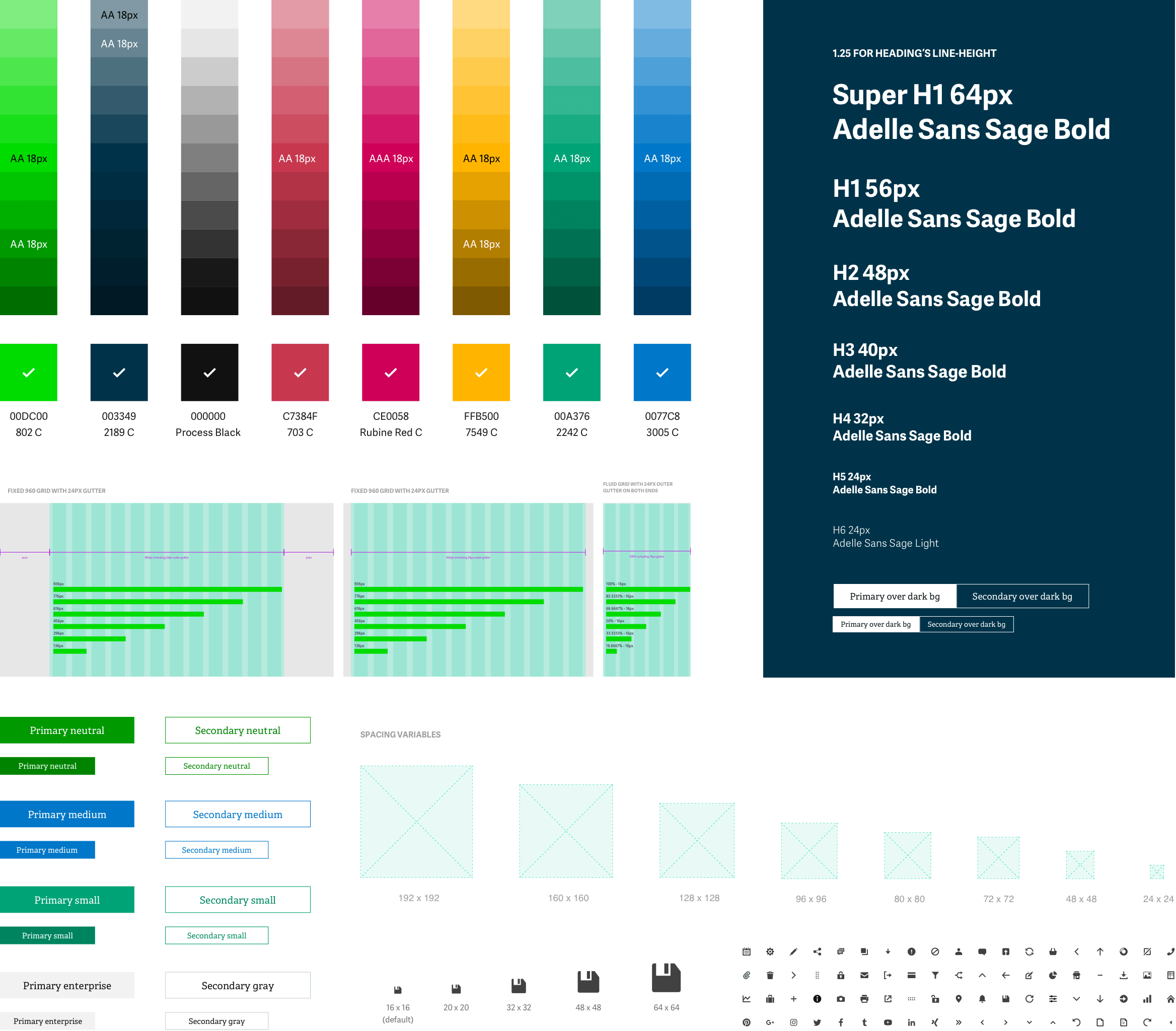 Sage Advice design system overview